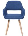 Set of 2 Fabric Dining Chairs Blue CHICAGO_696139