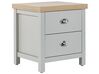 2 Drawer Bedside Table Grey CLIO_826119