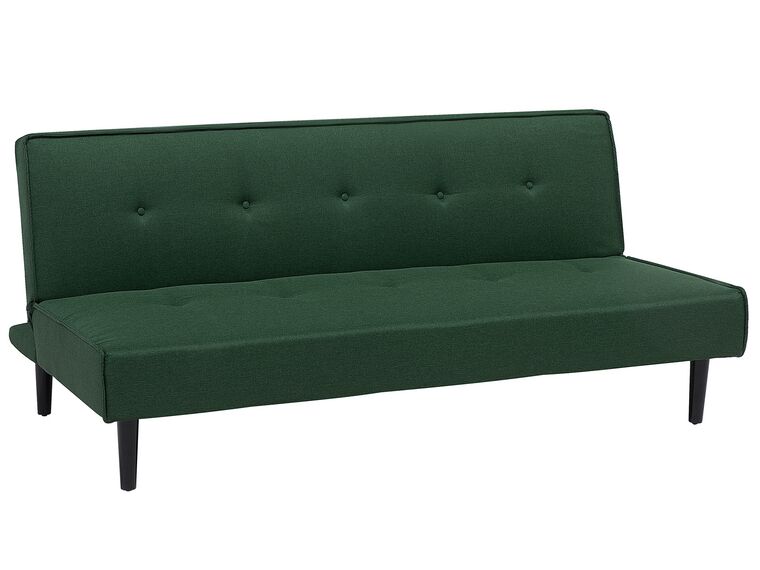 Fabric Sofa Bed Dark Green VISBY Beliani.co.uk