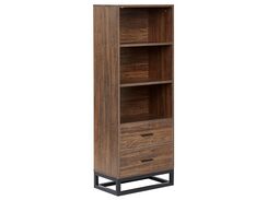 Kirjahylly 3 hyllyä 2 laatikkoa tumma puu DELTA Kirjahylly 3 hyllyä 2 laatikkoa tumma puu DELTA