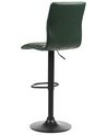 Set of 2 Bar Stools Faux Leather Green LUCERNE II_894491