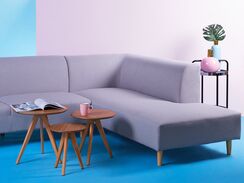 Sohvapöytäsetti vaalea puu 3 kpl VEGAS Sohvapöytäsetti vaalea puu 3 kpl VEGAS