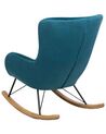 Velvet Rocking Chair Sea Blue ELLAN_745380