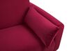 Velvet Sofa Bed Burgundy EINA_762928