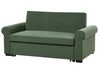Sofá-cama de 2 lugares em tecido verde escuro SILDA_902548
