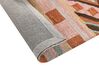 Alfombra de lana marrón/verde/naranja/rosa 80 x 150 cm YOMRA_836395