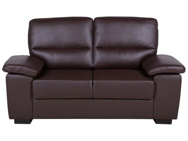 2-istuttava sohva keinonahka ruskea VOGAR