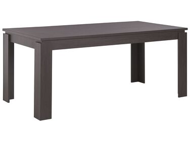 Jedálenský stôl 180 x 90 cm tmavé drevo VITON