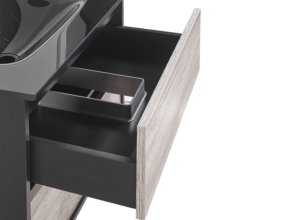 Bathroom vanity with online drawers