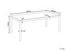 Jedálenský stôl 200 x 100 cm svetlé drevo ERMELO_897120