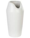 Stoneware Decorative Vase 33 cm White APAMEA_867878