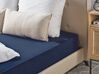 Cotton Fitted Sheet 140 x 200 cm Navy Blue HOFUF_816017