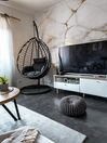 PE Rattan Hanging Chair with Stand Black TOLLO_818823