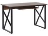 Písací stôl 120 x 60 cm tmavé drevo DARBY_791293