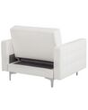 Faux Leather Armchair White ABERDEEN_739513