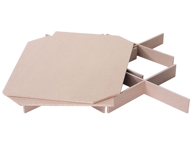 Leather EU Double Waterbed White NANTES Beliani.co.uk