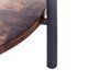  Beistelltisch schwarz / dunkler Holzfarbton rund ⌀ 41 cm BORDEN_824240