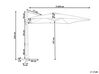 Függő bézs napernyő ⌀ 245 cm MONZA II_828570
