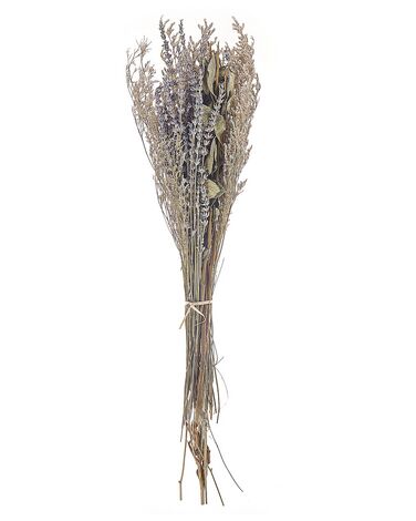 Ramo de flores secas violeta/verde/natural/marrón 70 cm NAWARRA