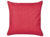 2 welurowe poduszki dekoracyjne 45 x 45 cm czerwone SIDERASIS_892870