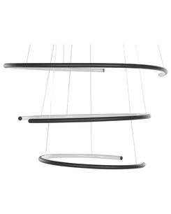 LED-riippuvalaisin alumiini musta MAYU