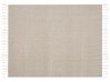 Cotton Blanket 130 x 160 cm Beige TILMI_820713