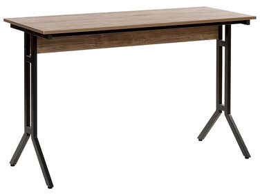 Písací stôl 120 x 48 cm hnedosivé drevo CREEK