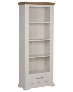 Kirjahylly 4 hyllyä laatikko kermanvalkoinen KINGSTON Kirjahylly 4 hyllyä laatikko kermanvalkoinen KINGSTON