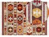 Kelim Teppich Wolle mehrfarbig 160 x 230 cm geometrisches Muster Kurzflor AYGAVAN_859252