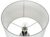 Tischlampe schwarz / weiß 68 cm Trommelform SHEBELLE_822389