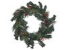 Pre-Lit Christmas Wreath ⌀ 60 cm Green TENALA_813291