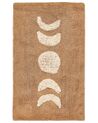 Dywanik łazienkowy bawełniany 50 x 80 cm brązowy ESME_905531
