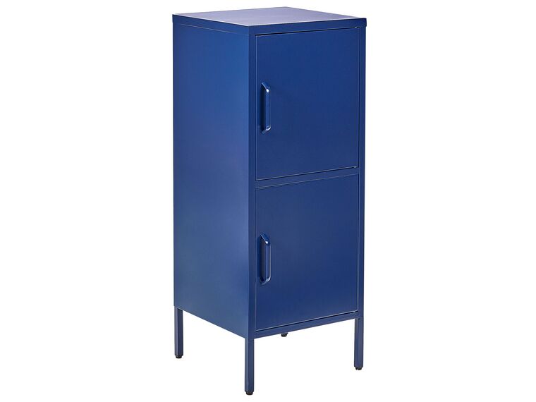 2 Door Metal Storage Cabinet Navy Blue HURON_868211