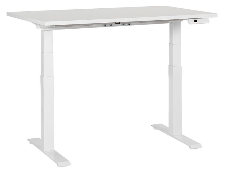 Elektrisk justerbart skrivebord 120 x 72 cm hvid DESTINES_899296
