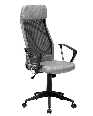 Krzesło biurowe regulowane szare PIONEER