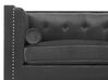 3 Seater Velvet Sofa Dark Grey AVALDSENES_751758