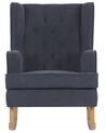 Fabric Rocking Chair Grey TRONDHEIM II_775796
