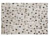 Tæppe 140x200 cm grå læder HIRKA_765062