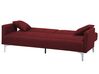 Sofa rozkładana czerwona LUCAN_768311