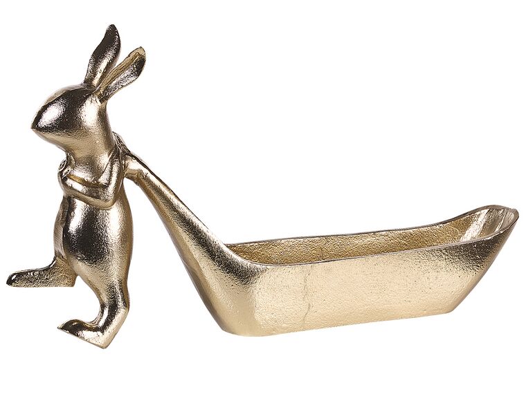 Coupelle décorative en forme de lapin doré PROGO_848913