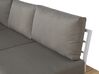 Lounge Set Aluminium weiß 4-Sitzer Auflagen grau POSITANO_688277