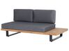 5 Seater Certified Acacia Wood Garden Corner Sofa Set Grey MYKONOS_737848