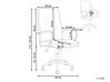 Krzesło biurowe regulowane ekoskóra beżowe OSCAR_812095