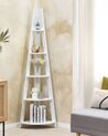 5 Tier Corner Ladder Shelf White MOBILE SOLO_681394