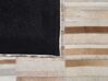 Kožený koberec 160 x 230 cm béžová/hnedá YAGDA_743519