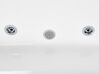 Bañera de hidromasaje esquinera de acrílico blanco/plateado izquierdo 170 x 80 cm TALITA_871032