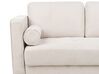 3 Seater Fabric Sofa Beige NURMO_896154