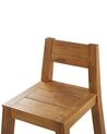 Set of 2 Acacia Wood Garden Chairs LIVORNO_826019