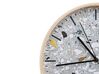 Reloj de pared gris claro/madera clara ø 31 cm GORDOLA_784445