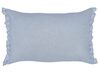Set of 2 Linen Cushions 30 x 45 cm Light Blue SASSAFRAS_906675